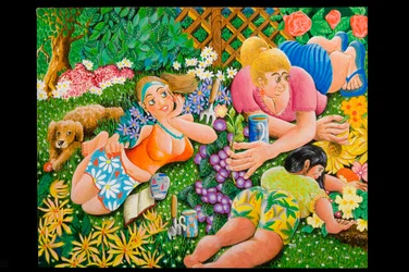 Lady Gardener, 2010 (akryl na płycie)